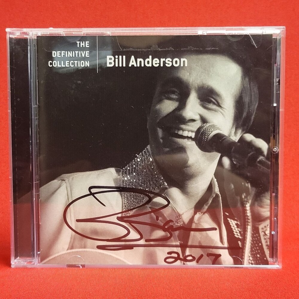 Bill Anderson The Definitive Collection Signed 2006 CD